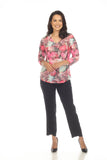 V-Neck Top - Fall Fuchsia - CARINE