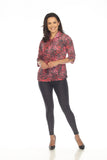 Sabrina Shirt - Red Scales - CARINE