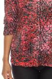 Sabrina Shirt - Red Scales - CARINE