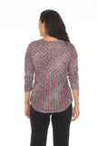 V-Neck Top - Red Deco - CARINE