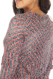 V-Neck Top - Red Deco - CARINE