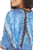 V-Neck Top - Neon Blue - CARINE