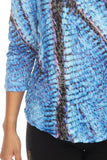 V-Neck Top - Neon Blue - CARINE