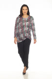 Layla Top - Raspberry Flower - CARINE