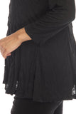 Selena Shirt - Black - CARINE