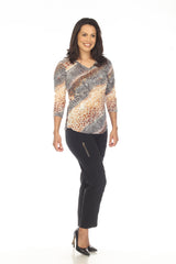 V-Neck Top - Sun Animal - CARINE