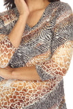 V-Neck Top - Sun Animal - CARINE
