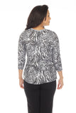 V-Neck Top - Gray Flux - CARINE
