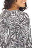 V-Neck Top - Gray Flux - CARINE