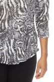 V-Neck Top - Gray Flux - CARINE