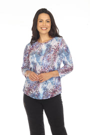 Round-Neck Top - Wild Burst
