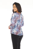 Round-Neck Top - Wild Burst - CARINE