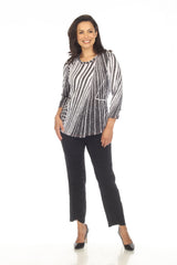 Round-Neck Top - Aspect Mix - CARINE