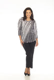 Round-Neck Top - Aspect Mix - CARINE