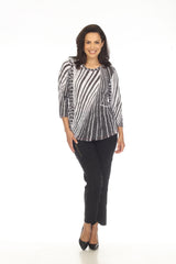 Round-Neck Top - Aspect Mix - CARINE