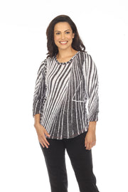Round-Neck Top - Aspect Mix