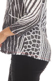 Round-Neck Top - Aspect Mix - CARINE