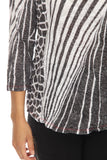 Round-Neck Top - Aspect Mix - CARINE
