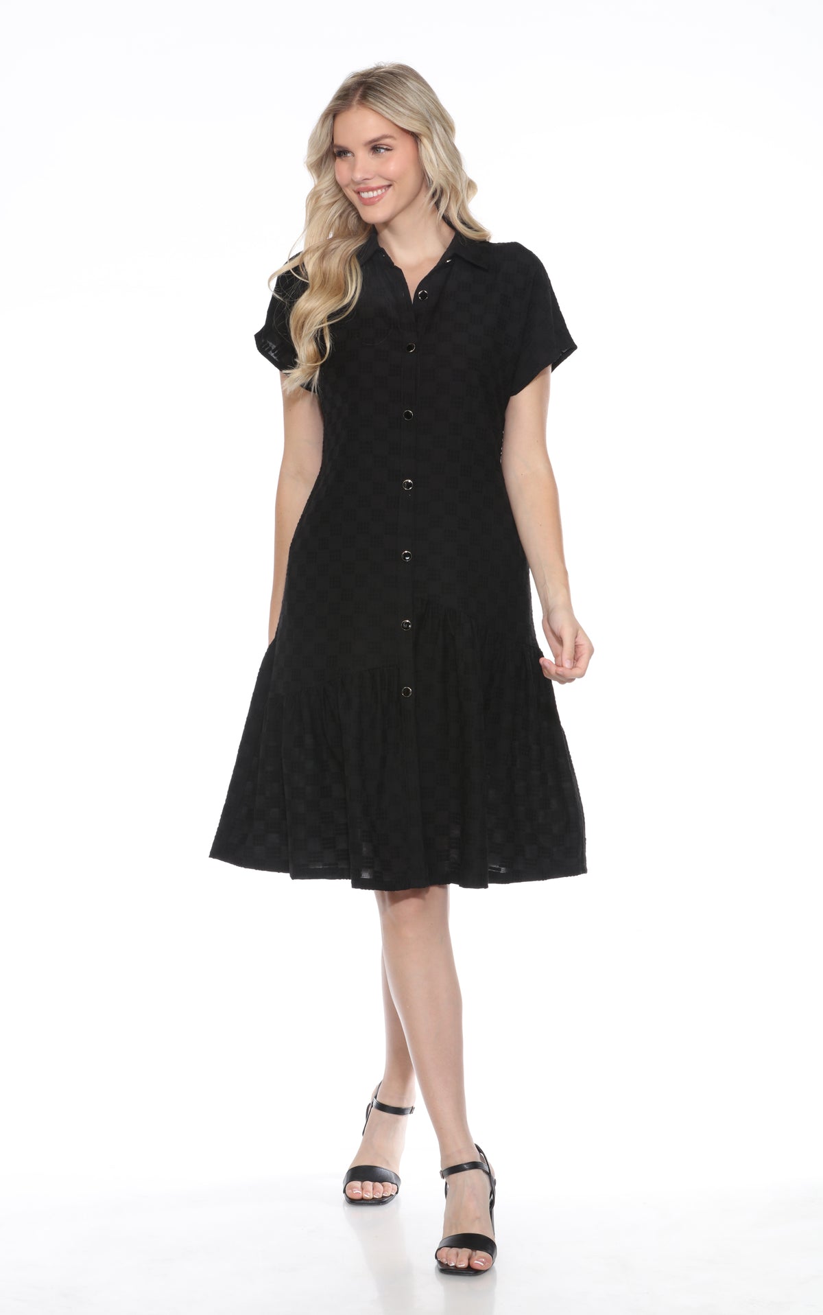 Textured Oxford Dress - CARINE