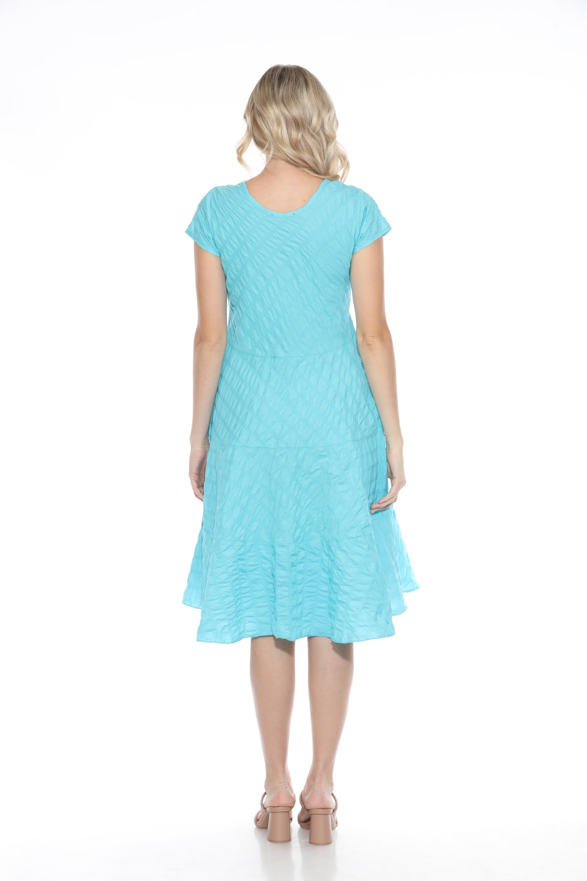Puckered Cotton Dress - CARINE