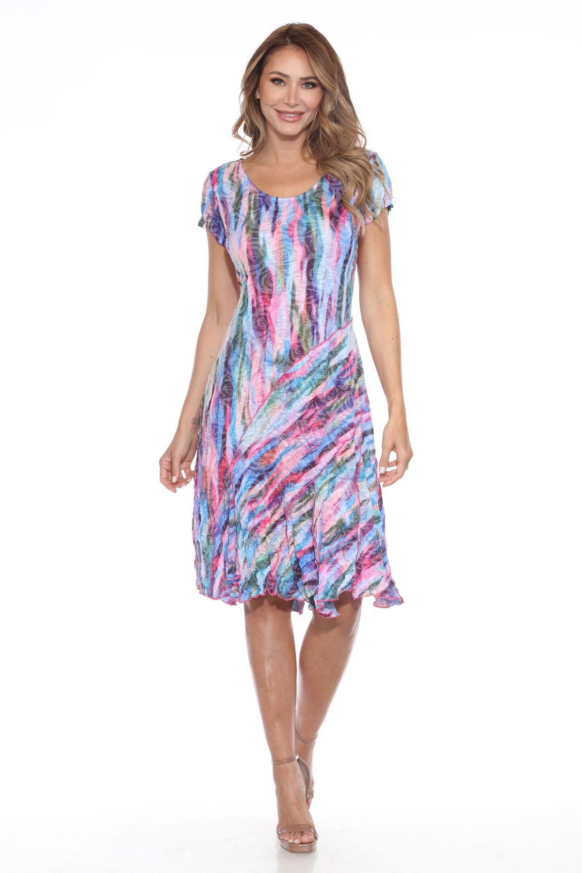 Gail Dress - Aurora Flame - CARINE