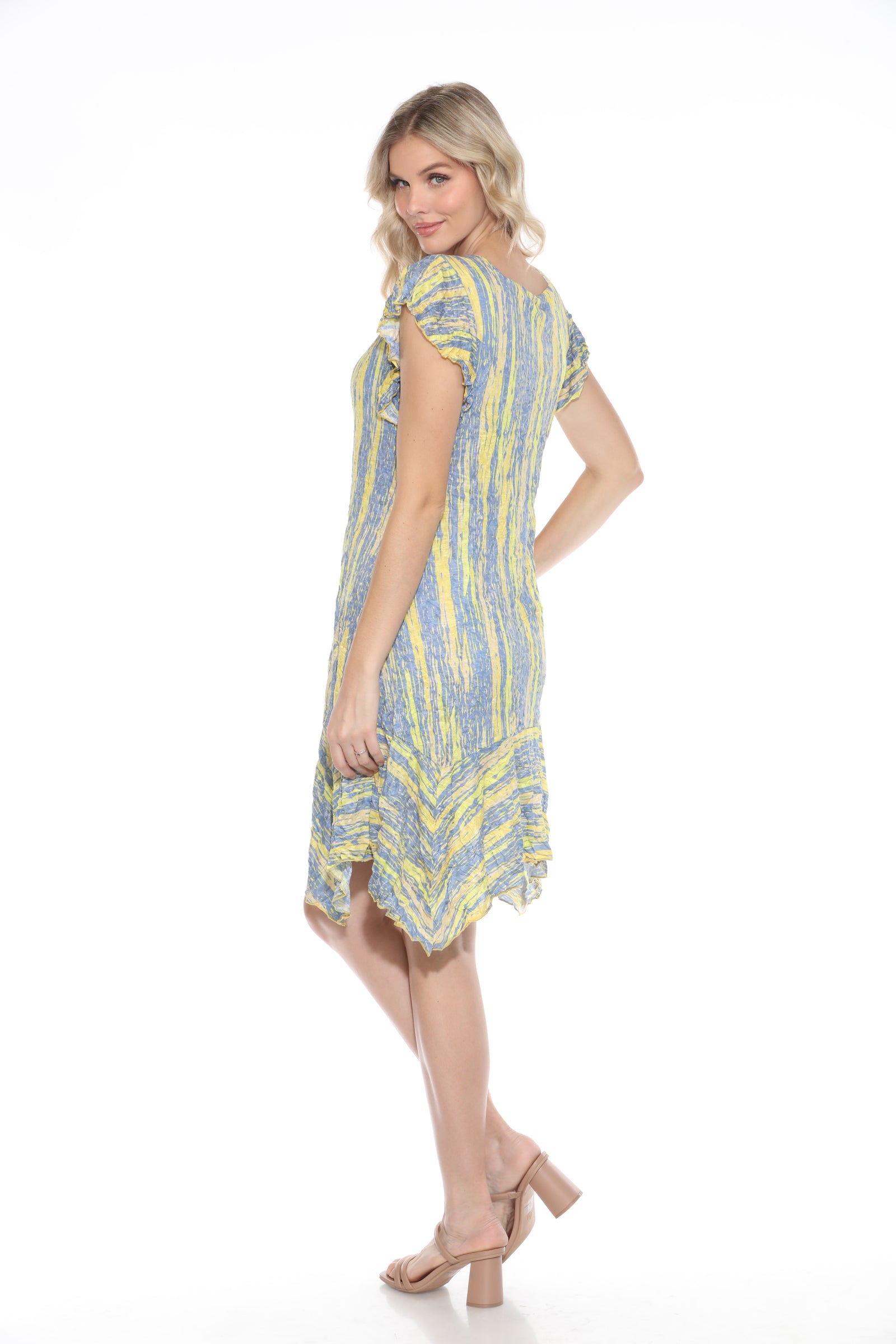 Vienna Dress - Gold Streaks