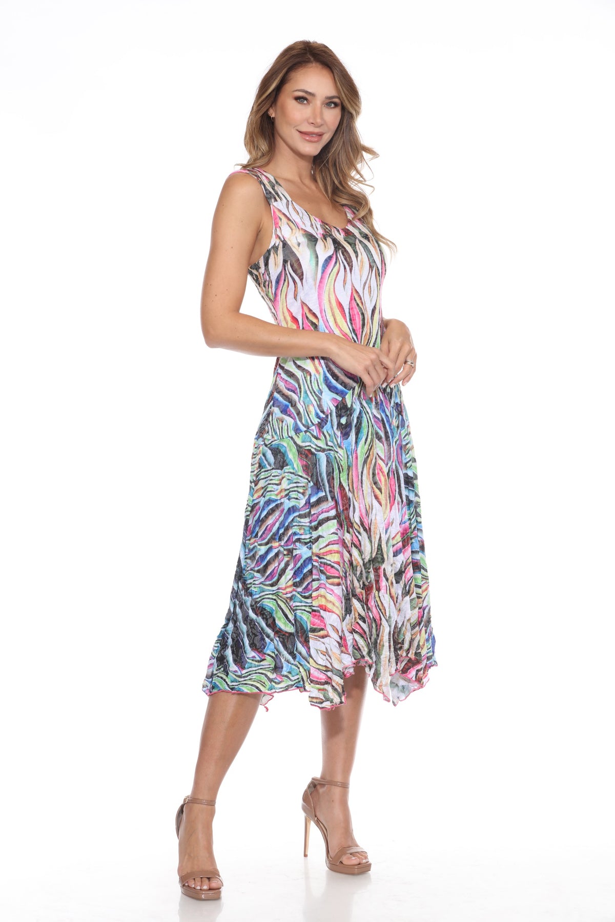Priscilla Dress - Enchanted Flames - CARINE