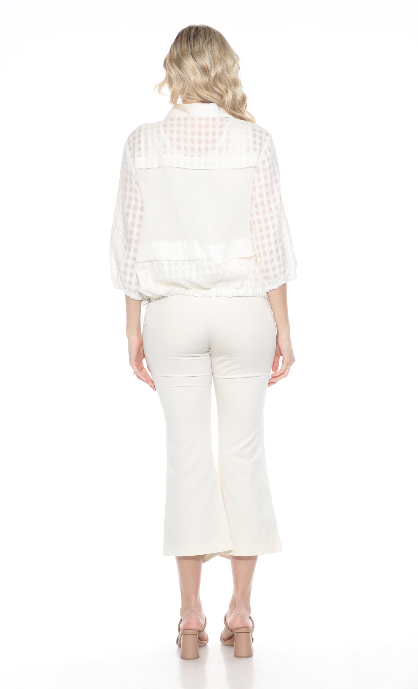 Front Panel Jacket Sheer Panel Zip Front Jacket – CARINE