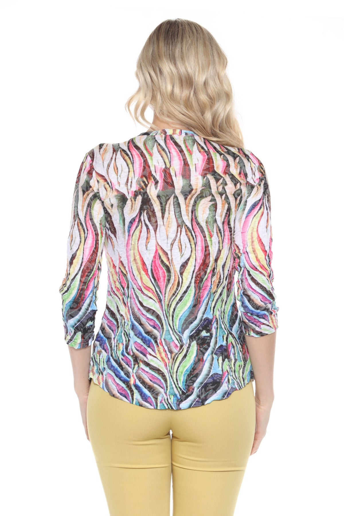 V-Neck Top - Enchanted Flames - CARINE