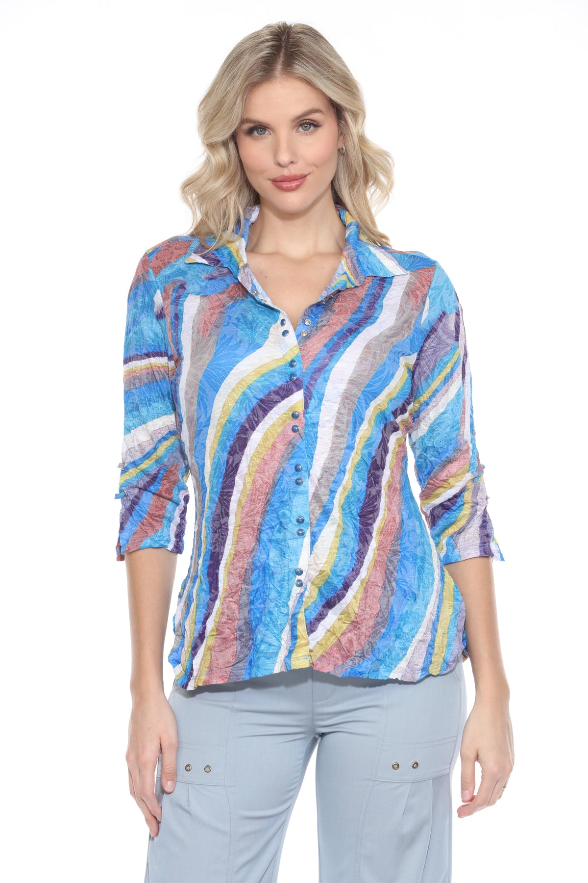 Sabrina Shirt - Retro Cascade - CARINE