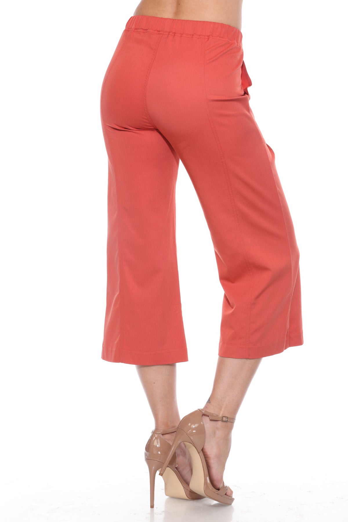 Wide Leg Drawstring Capri - CARINE