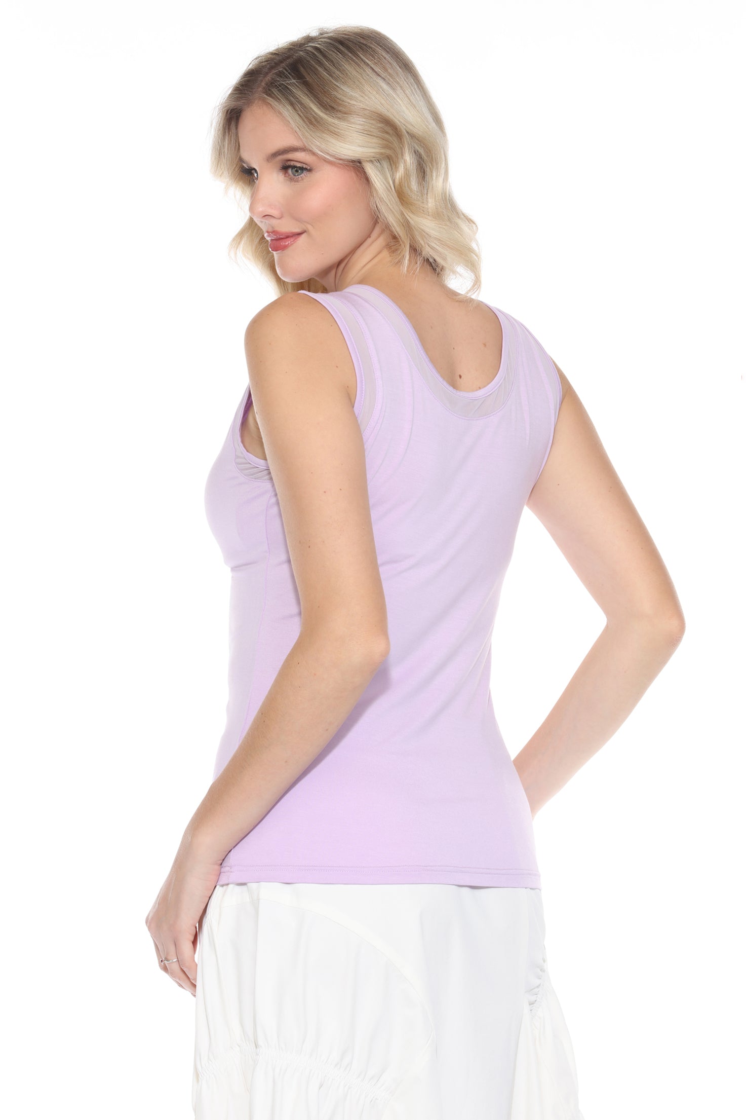 Sheer Trim Tank (Reversible) - CARINE