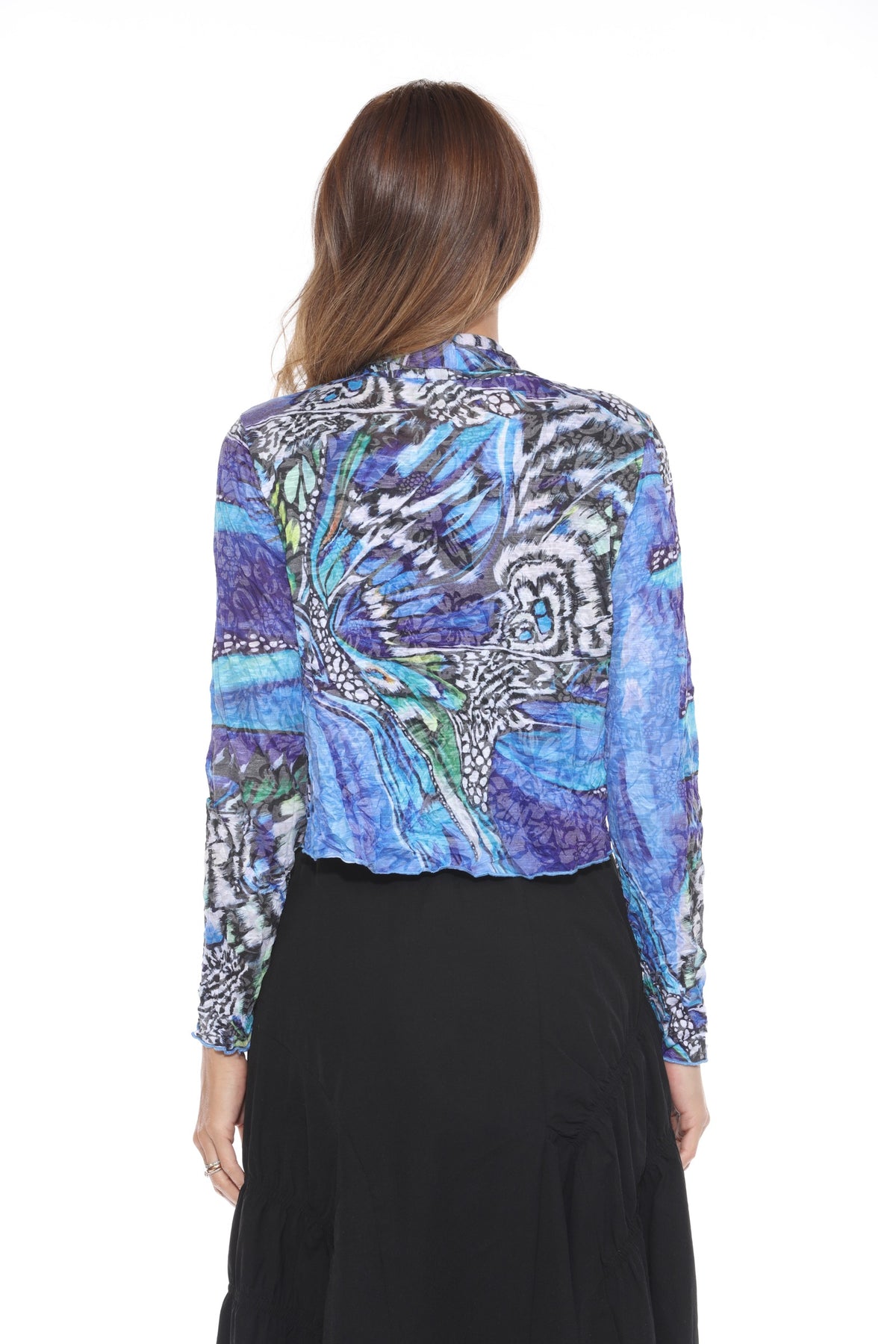 Claire Cardigan - Sapphire Flutter - CARINE