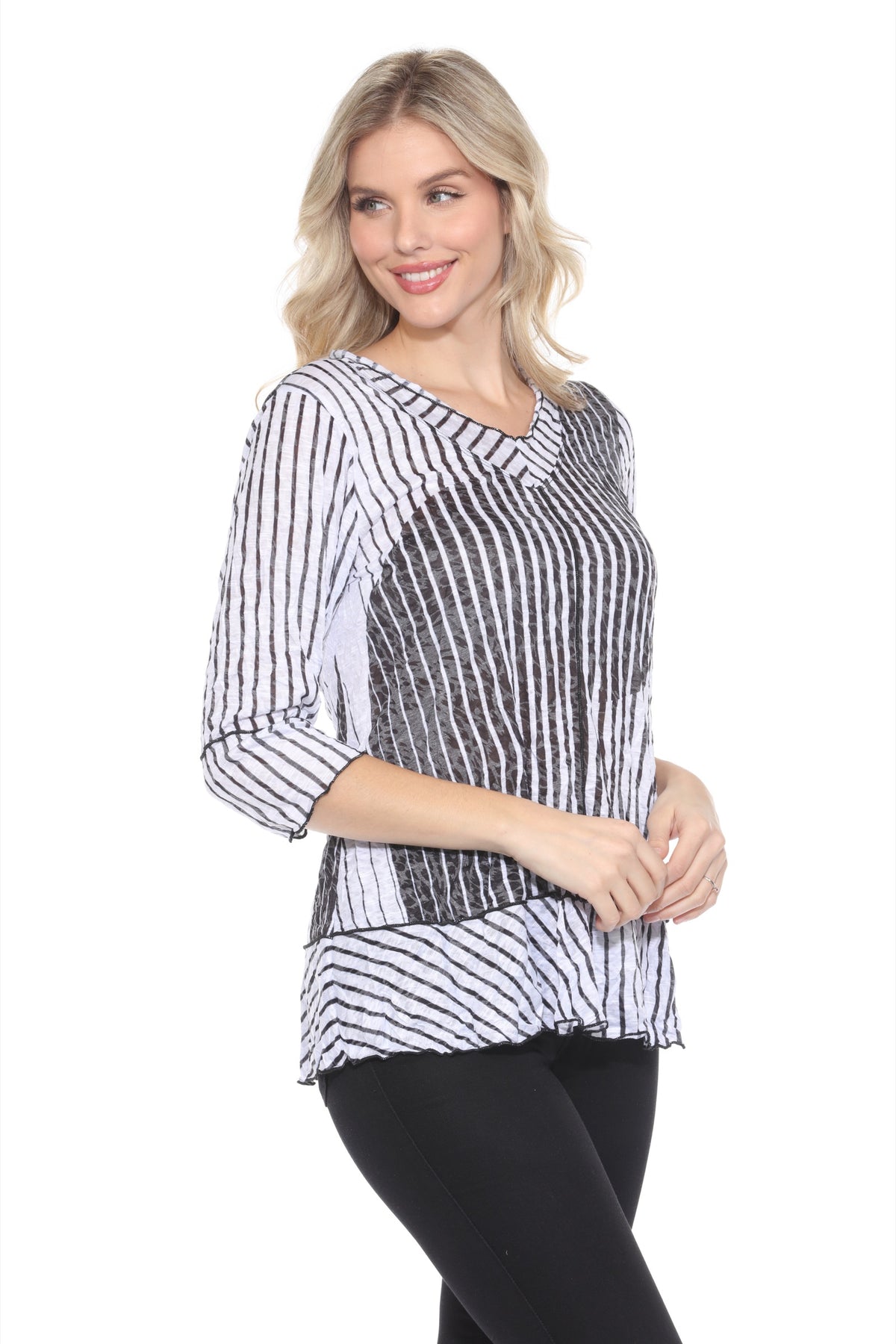Madeline Top - Noir Symmetry - CARINE