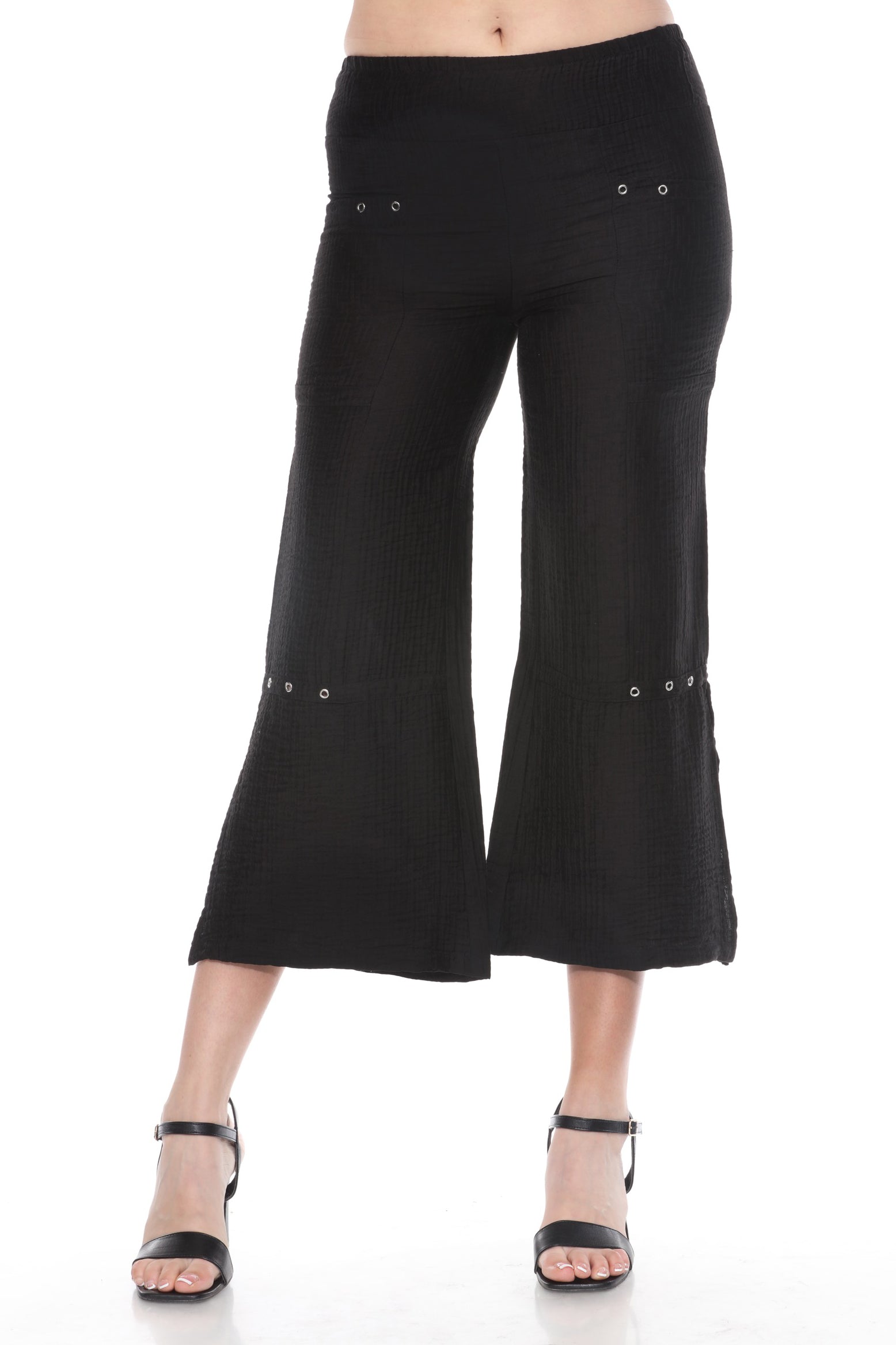 Split Hem Pant w/ Rivets - CARINE