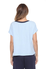 Cotton Patchwork Boxy Tee - CARINE