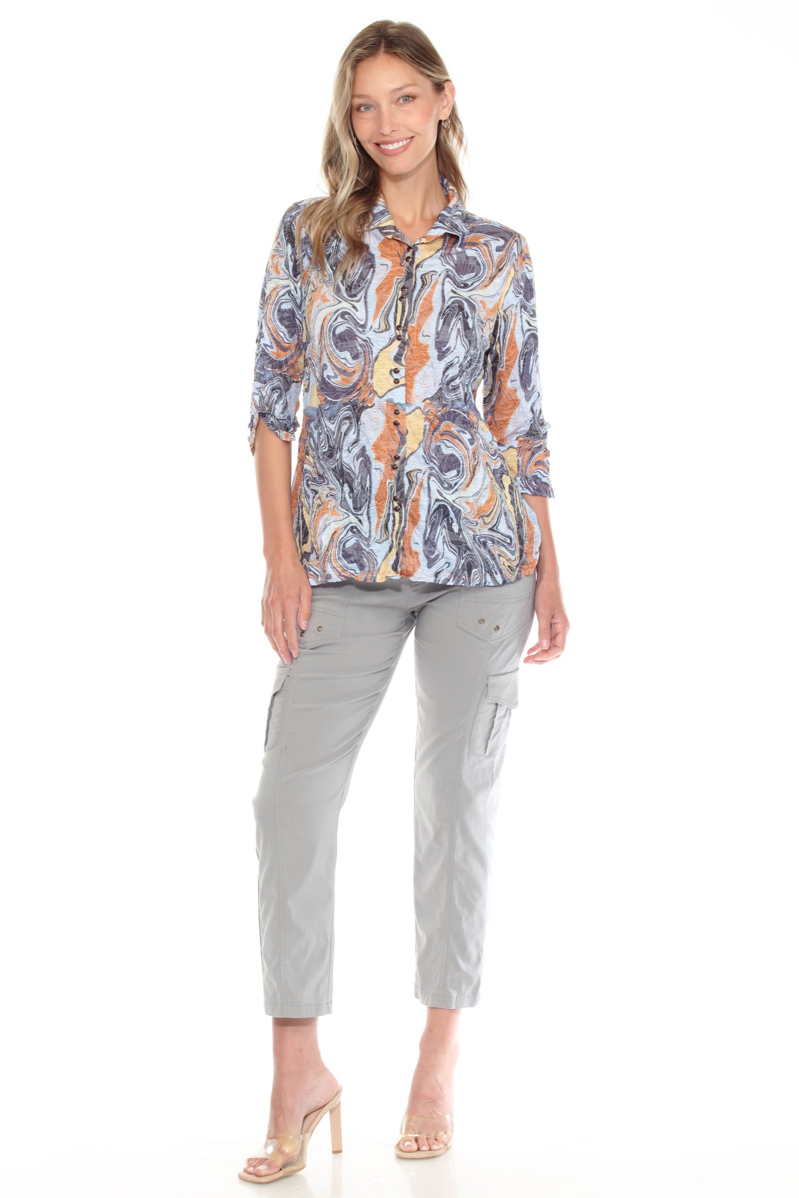 Sabrina Shirt - Marble Flow