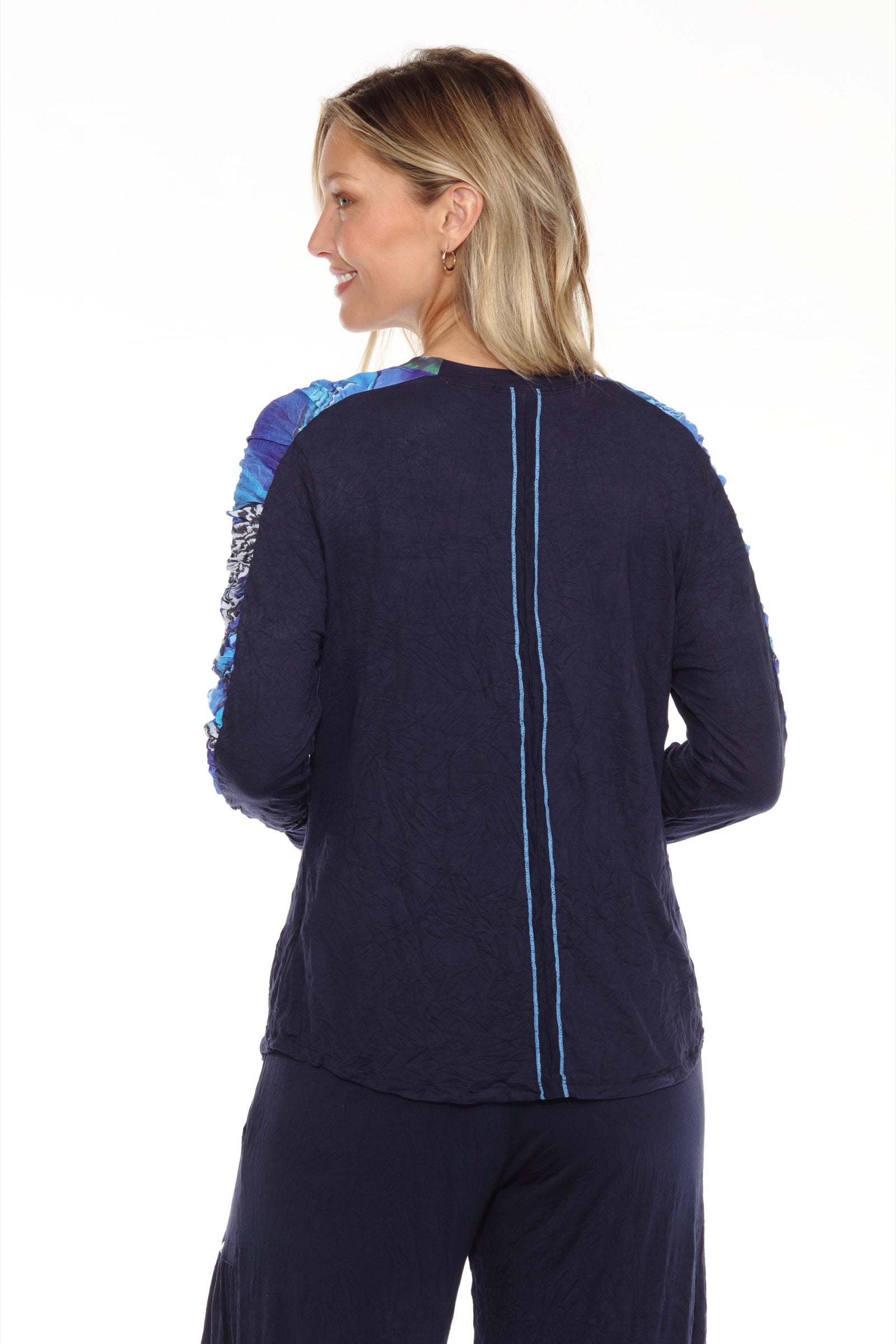 Penelope Top - Sapphire Flutter