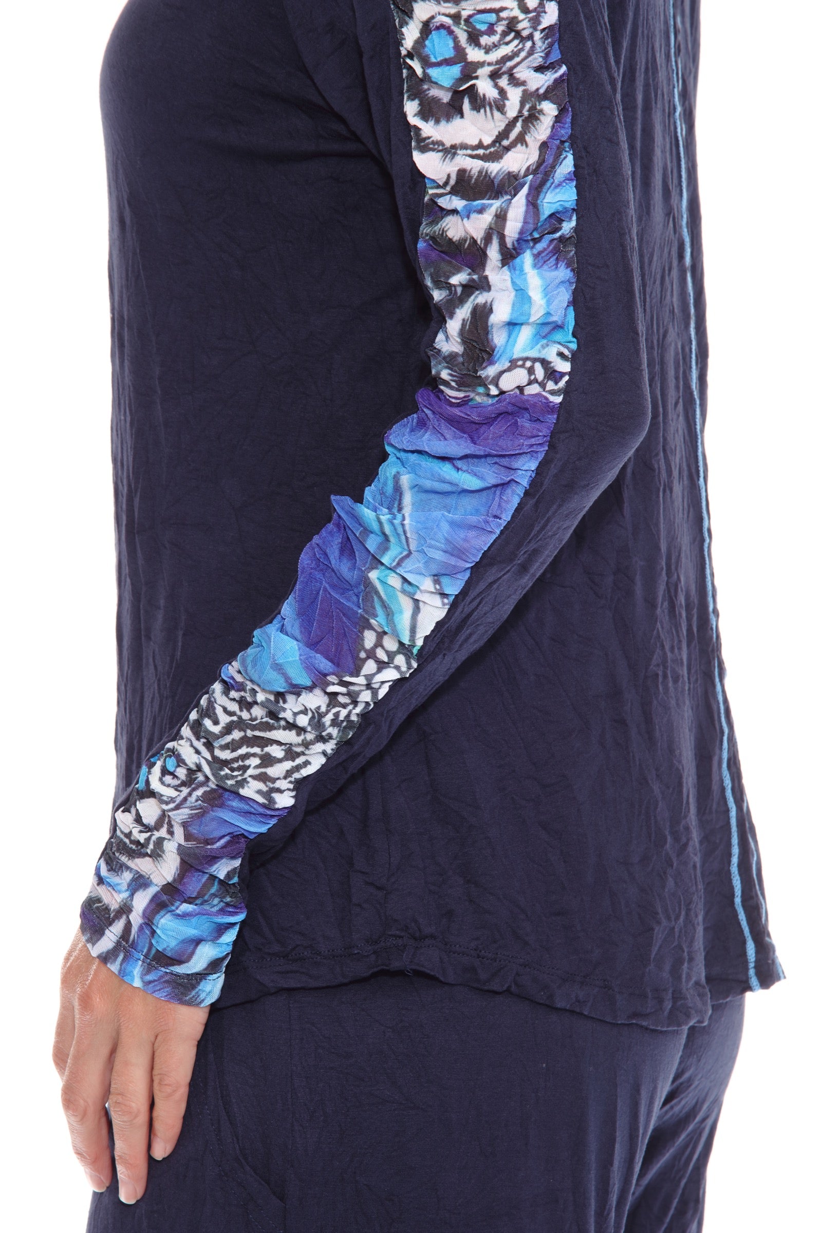 Penelope Top - Sapphire Flutter