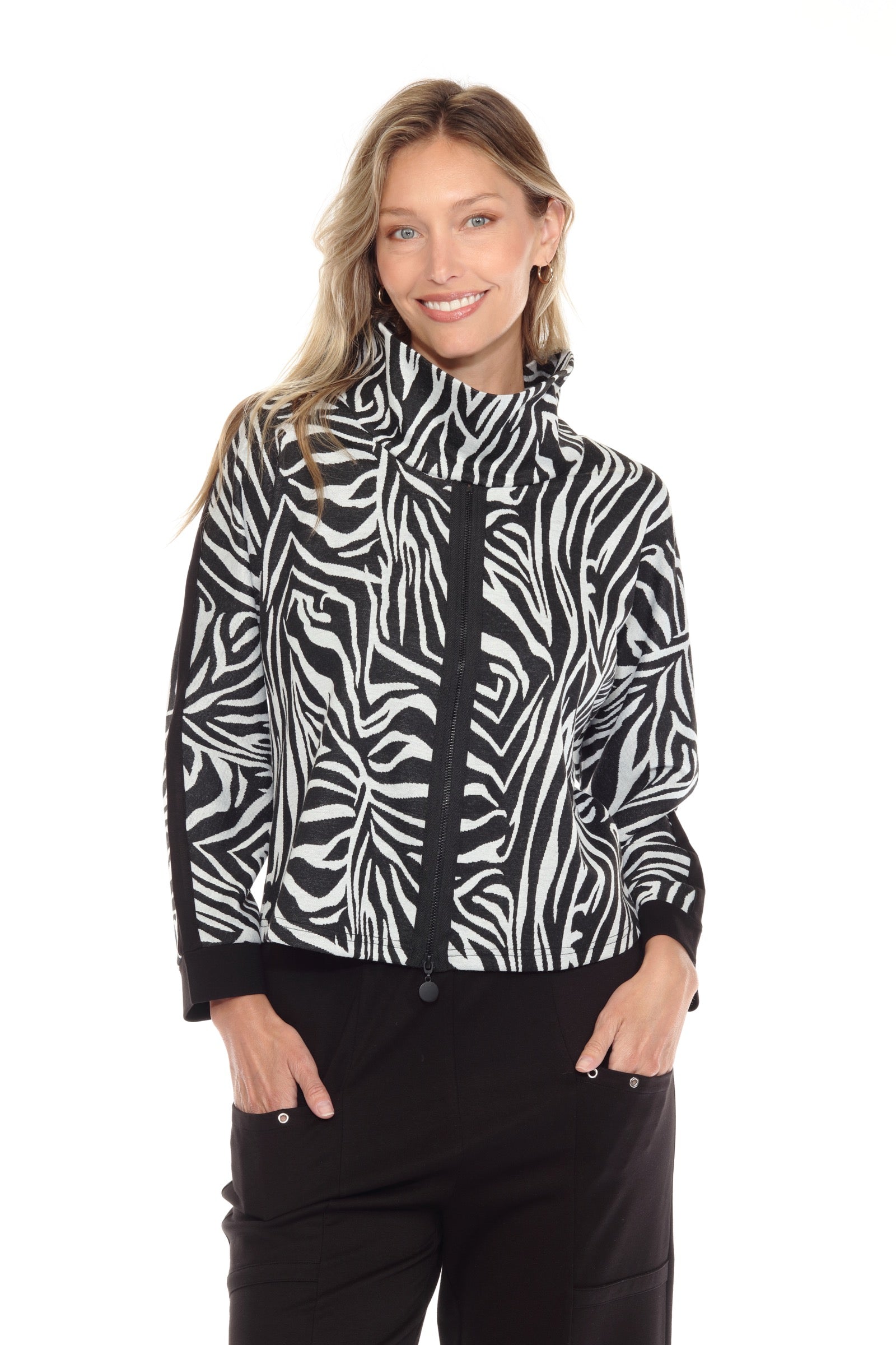 Zip-Down Swing Pullover
