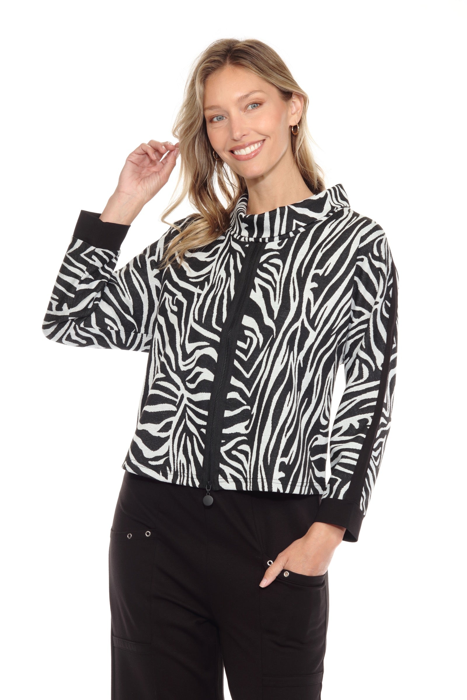 Zip-Down Swing Pullover