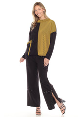 Color Block Pullover and Pant Matching Set