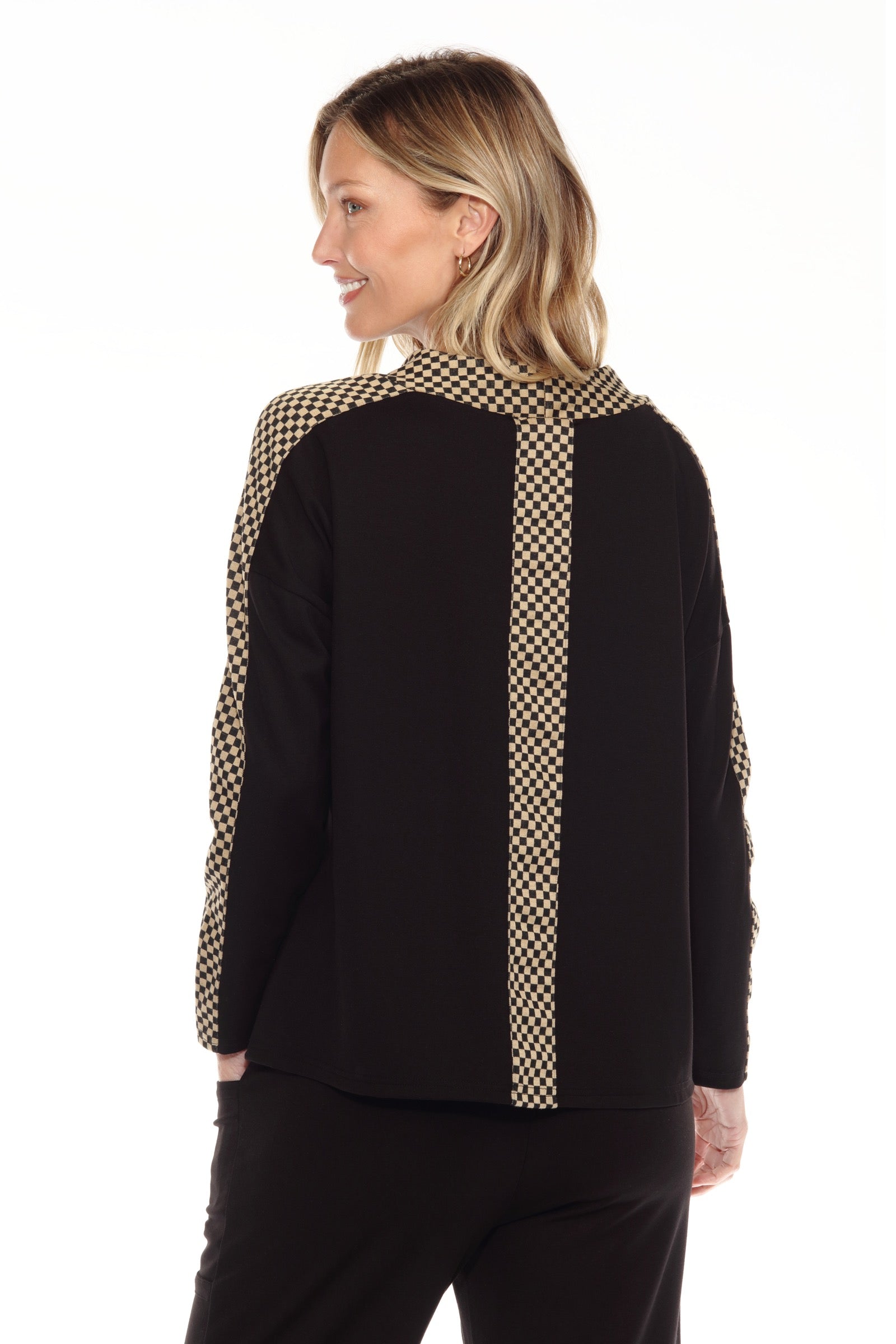 Checker Trim 2pkt Pullover
