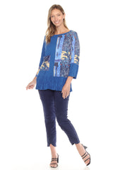 Madison Top - Indigo Tropic