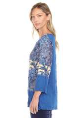 Madison Top - Indigo Tropic
