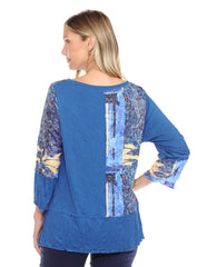 Madison Top - Indigo Tropic