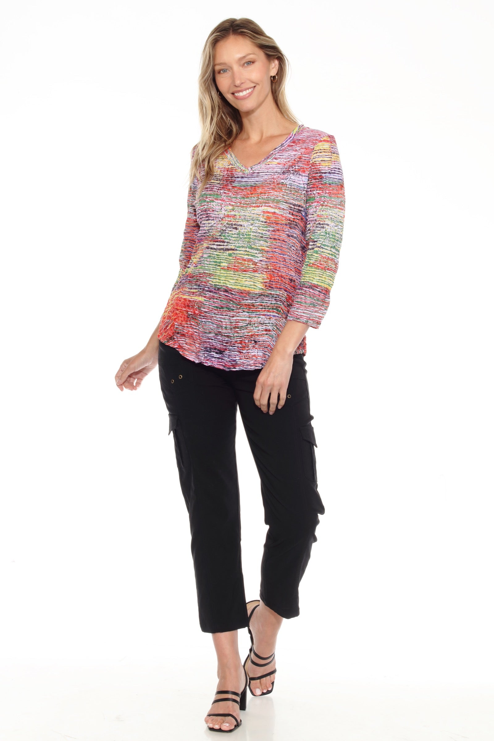 V-Neck Top - Sunset Haze