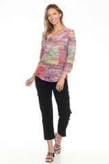 V-Neck Top - Sunset Haze