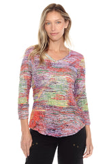 V-Neck Top - Sunset Haze