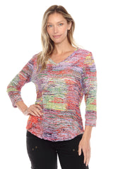V-Neck Top - Sunset Haze